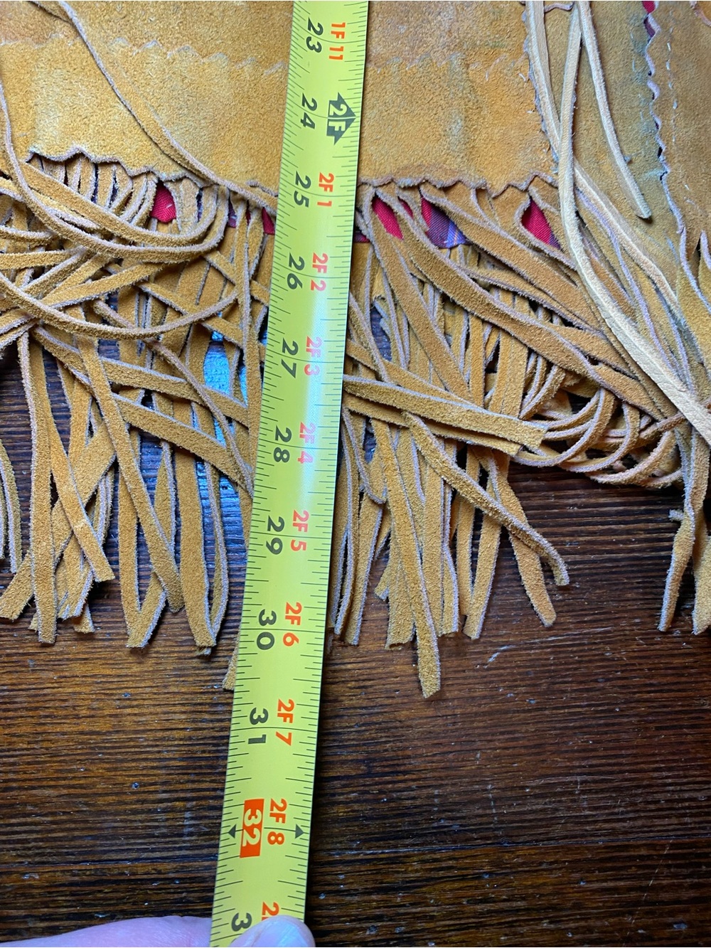 TRUE VINTAGE 1950/1960s STUNNING Artisan Hand Beaded Fringe Buckskin Jacket - Picture 15 of 17
